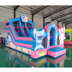 ปราสาทกระโดดเป่าลมสไลด์แห้งในร่มเดินมูนวอล์คสำหรับเด็กปาร์ตี้กระเด้งปราสาทคอมโบสำหรับใช้ในบ้านและโรงเรียน - Product Image 2