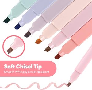 Wholesale Custom logo Fluorescent Macaroon Pastel Color Highlighter Rectangular Marker <b>Pen</b> for Kids Promotional - Product Image 3