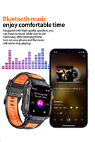2026 GPS Sport Smartwatch 2,0 Zoll TFT Taschenlampe Kompass Gesundheitsüberwachung Outdoor Smartwatch für Herren HW010