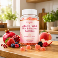 Gummies de collagène OEM ODM avec soutien multivitaminé pour la récupération cutanée, gummies beauté, supplément d'énergie naturel