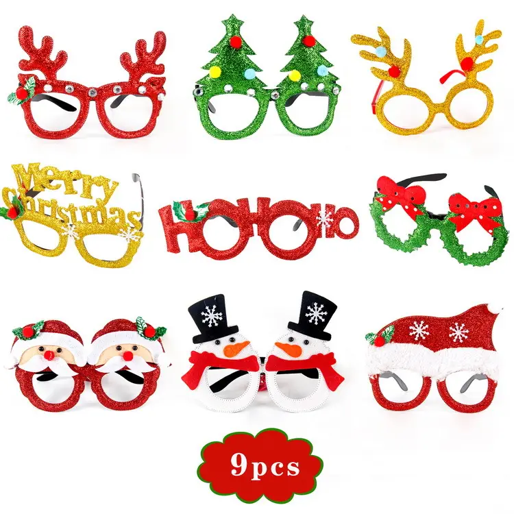 Wowei, рождественские шляпные очки, повязка на голову, кольцо, браслет, набор для новогодних рождественских украшений, рождественский подарок