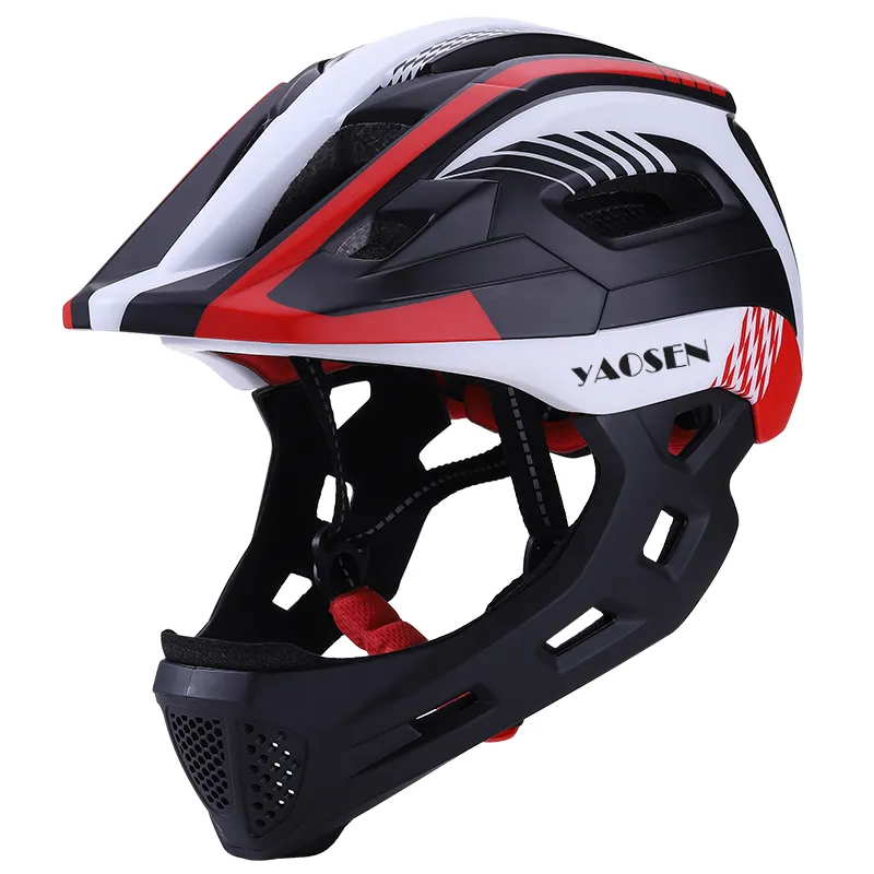 Yaosen capacete de bicicleta de rosto inteiro, capacetes de segurança para crianças com necessidade de esportes