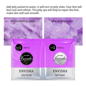 Sel de bain pour les pieds à la lavande pure nature, label privé, fait <span class=keywords><strong>maison</strong></span>, pour pédicure, gelée pour les pieds, spa, adoucissant, éclaircissant doux - Product Image 4
