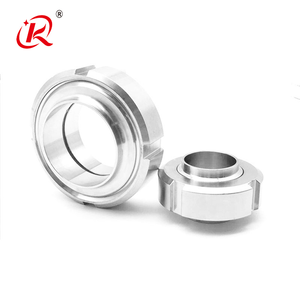 Phụ kiện ống thép không gỉ vệ sinh KQ, thép không gỉ 304, 316L, nối hàn SMS, có ốc nối và gioăng - Product Image 6