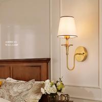 Lampe murale LED moderne en métal pour chambre à coucher, luminaire créatif en tissu pour salon, abat-jour en tissu, lampe murale en arc