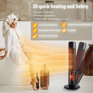 Draagbare Bureau Maison 2000W Affichage LED numérique Toren PTC Ventilateur de chauffage Met Afstandsbediening - Product Image 5