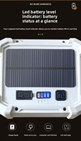 Nouvelle lampe de travail LED COB multifonctionnelle DC IP44 étanche, température de couleur réglable 3500K-6500K 10W portable ETL