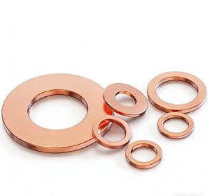 Rondelle plate en cuivre de haute qualité, joint d'étanchéité pour bouchon de vidange d'huile moteur et applications mécaniques - Product Image 2