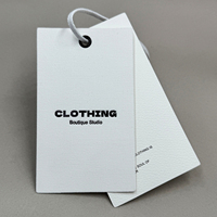 Étiquettes de vêtements en coton écologiques personnalisées pour chaussures et sacs avec impression sérigraphique et personnalisation privée