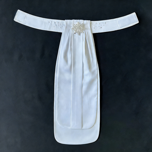 Dasi Berkuda Dewasa Warna Putih untuk Menunggang Kuda, Bahan Campuran Katun, Tersedia Ukuran S <span class=keywords><strong>M</strong></span>, 10 Pilihan Model, Stok Grosir - Product Image 4