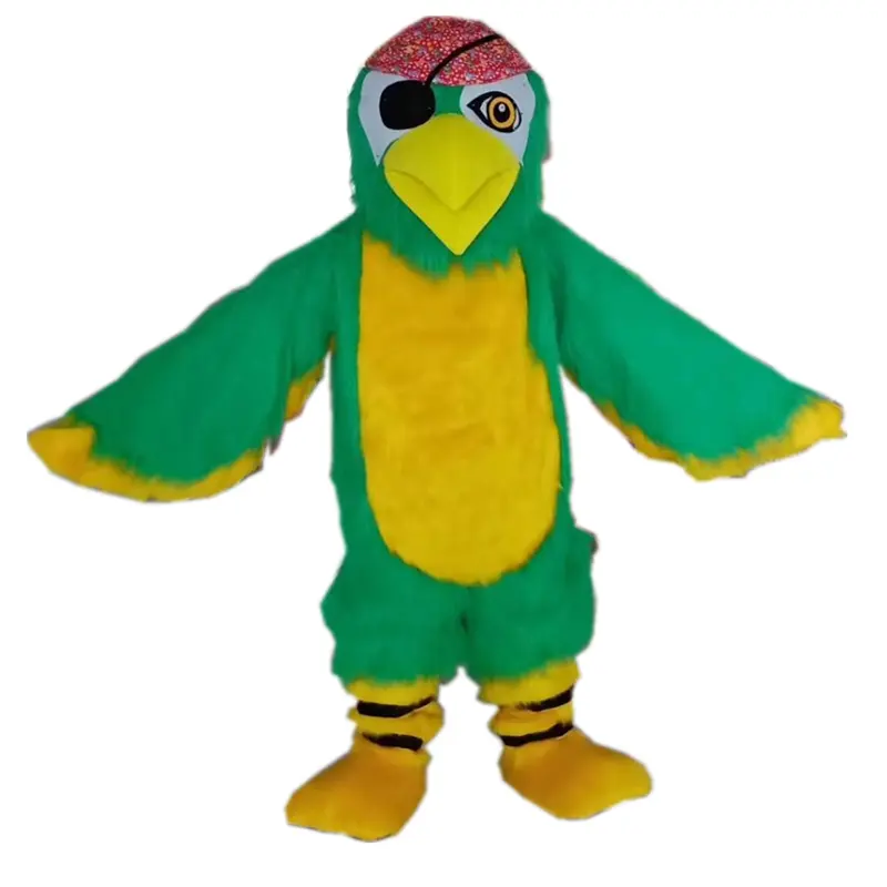 Papagaio do pirata trajes da mascote/animal cosplay para adulto