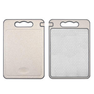 Planche à découper en acier inoxydable avec aiguiseur de couteaux et râpe à épices Planche à découper 4 en 1 Planche à découper double face pour la cuisine - Product Image 4