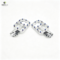 Repose-pieds CNC KOTORQ avec goupilles antidérapantes bleues brûlées, amélioration des pédales E-Moto pour accessoires de moto électrique Yozma IN 10, pièces E-Moto