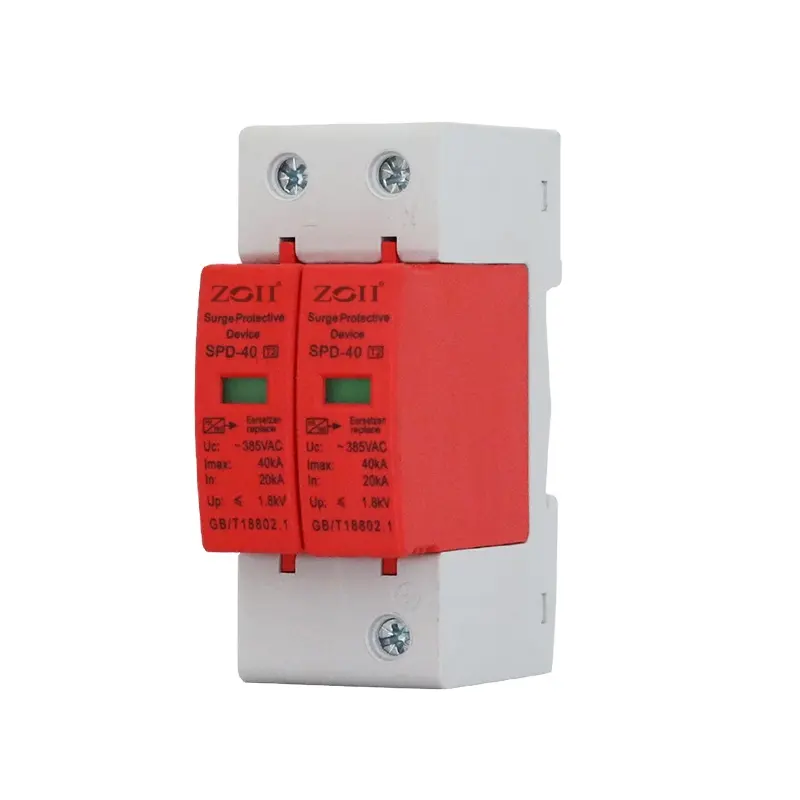 Dc 2P3P PV parafoudre DC500VDC1000VD C1500V parafoudre dispositifs de Protection contre les surtensions AC SPD 275V/385V 20kA-40kA