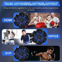 Entraîneur de frappe interactif de grande taille, cible de boxe électronique murale, machine de boxe musicale avec gants de boxe