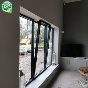 Tilt-turn Double Glazed Glass Insulated Aluminum <b>Windows</b> Soundproof Horizontal Design Insect Tilt and Turn <b>Window</b> - Product Image 3