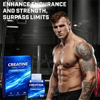 Bandes orales de créatine monohydrate à dissolution rapide pour le soutien musculaire, fitness, vente en gros, OEM, ODM