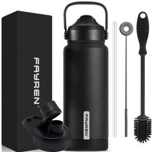 Portable Stainless Steel Travel Sports Drink Water Bottle <b>Double</b> <b>Wall</b> Insulated Vacuum Flask With Lid - Product Image 1