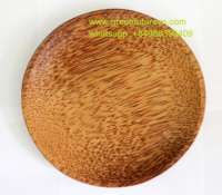 Bol en bois de coco jetable, écologique et fait main, en provenance du Vietnam