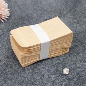 Petite enveloppe en papier kraft écologique en forme de pièce de monnaie, autocollante, sur mesure, pour graines - Product Image 5