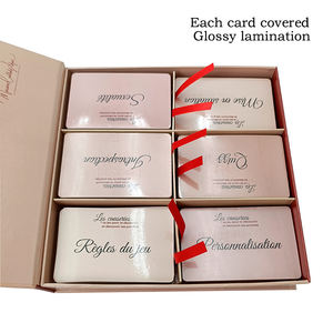 कारखाने मूल्य कस्टम व्यक्तिगत डिजाइन उच्च गुणवत्ता वाले चमकदार लैमिनेशन महिलाओं स्व पुष्टि कार्ड गेम - Product Image 2