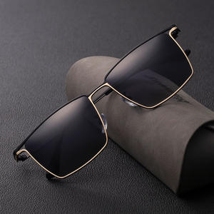 KJ-3175 Gafas de sol polarizadas para hombre, montura metálica negra, protección UV400 para pesca, conducción, excursiones, protección solar - Product Image 2