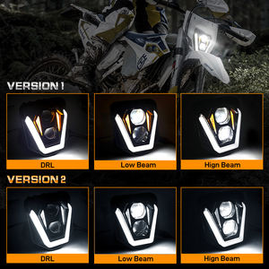 E-Mark faros de motocicleta Hi/<span class=keywords><strong>lo</strong></span> Beam 7000LM blanco DRL LED proyector faro para Dirt Bike Endruo para Husqvarnas 2017-2021 - Product Image 3