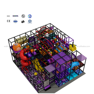 مركز لعب للأطفال بمغامرة كبيرة من BAIHE ، ملعب داخلي ، قطار ، مكعبات بناء ، معدات لعب ناعمة - Product Image 1