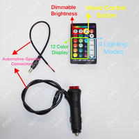 Kit de fibre optique pour plafond de voiture, source lumineuse LED RGBW 1,5 W 12 V 0,75 mm en plastique, 1 à 6 LED, étoile, étoile filante, indice de protection IP66, léger