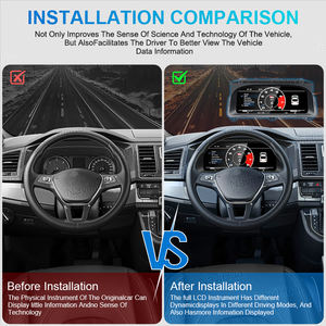 Navihua nuovo Design 12.3 ''auto Cluster digitale LCD cruscotto Auto tachimetro Linux sistema strumento per <span class=keywords><strong>Volkswagen</strong></span> <span class=keywords><strong>T6</strong></span> 2015-2020 - Product Image 5