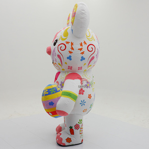 Disfraz de Mascota de Conejo de Pascua Personalizado y Colorido para Fiestas, Eventos, <span class=keywords><strong>Alquiler</strong></span> y Venta, <span class=keywords><strong>Traje</strong></span> Inflable de Conejo de 2.2m - Product Image 5
