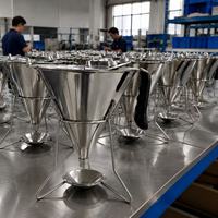 Entonnoir à piston en acier inoxydable Sunmax, entonnoir à huile pour gâteaux, bonbons, pâtisserie, pain, confiserie, distributeur