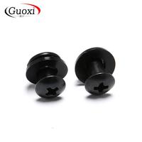 Stainless Steel Metric Brass Rivets 4mm M5 Package Hardware Solid rainbow Column Flat Black Book Binding Screws
