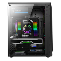 Casing Komputer & Tower Lovingcool Langsung dari Pabrik, Casing PC Desktop ATX, Casing Komputer Gaming, Mendukung Kipas RGB 120mm