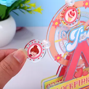 Venta al por mayor de alta calidad de acrílico Standee personalizado Kawaii plástico Stand figura animación noria rotación divertida figura - Product Image 1