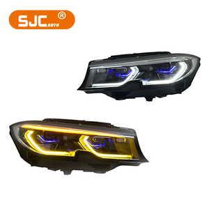 Feux avant laser jaunes et blancs SJC USA STOCK pour BMW Série 3 G20 G80 2019-2022 M340i M330i, phare laser bicolore - Product Image 2