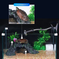 Plateforme de bain pour tortues SUNSUN écologique - Matériel en résine et design réaliste pour aquariums Modèle SE-15/SE-18