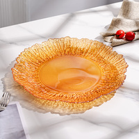 2025 assiettes de chargeur Offres Spéciales assiettes de chargeur en verre de cristal élégantes pour la décoration de mariage assiette de dîner d'événement
