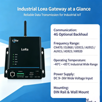 Passerelle industrielle LoRaWAN YFL1410-4G-EU868 SX1262 RS485 RS232 LAN 4G Backhaul TCP UDP MQTT IP67 Large plage de température TTN/ChirpStack