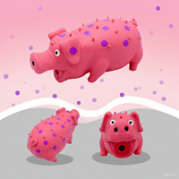 2025 nouvelle vente chaude usine Stock bas prix de gros animal de compagnie chat chien nettoyage des dents bâton à mâcher résistant aux morsures Latex Spot cochon