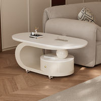 Table basse moderne de style crème, durable, en noyer, pour salon, meubles écologiques