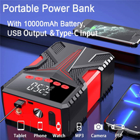 Vente en gros Démarreur portable 4 en 1 multifonction 12V avec compresseur d'air 29600mwh 2000A avec gonfleur de pneu