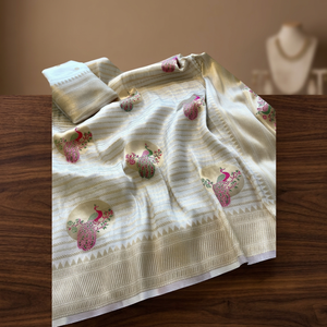 Indian Boutique Rich Look Diseñador de moda La mayoría de las exportaciones Lo último exclusivo Sari de seda elegante Ropa de fiesta Nupcial Étnica para mujeres Niñas - Product Image 2