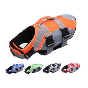 Giubbotto di salvataggio per cani riflettente di lusso regolabile dal produttore fonte costume da bagno estivo con motivo solido in formato XL - Product Image 1