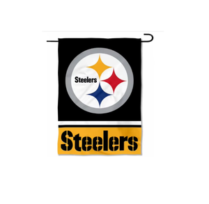 Bandera de Poliéster Personalizada al por Mayor de los Pittsburgh <span class=keywords><strong>Steelers</strong></span> con Diseño de Doble Cara de 30*45cm para Decoración de Jardín al Aire Libre - Product Image 1