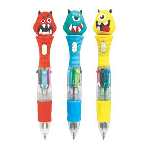 LEBEZ - Stylo Mini Effrayant 4-en-1 avec Couleurs LED Assorties - Product Image 1