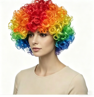 Perruque synthétique courte bouclée et moelleuse pour femmes, postiche naturel et confortable pour un usage quotidien et pour le cosplay