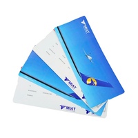 Service d'impression d'étiquettes en papier d'art de haute qualité à bas prix pour cartes d'embarquement aériennes en carton