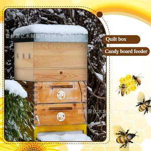 Caja de Alimentación para Abejas de Madera, Rectangular, Duradera, Equipo de Apicultura para Invierno, para Colonias de Abejas - Product Image 2