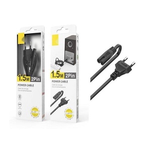 Cable de alimentación en forma de ocho, 1.5 m, para conexión ideal para equipos eléctricos y dispositivos compatibles. - Product Image 1